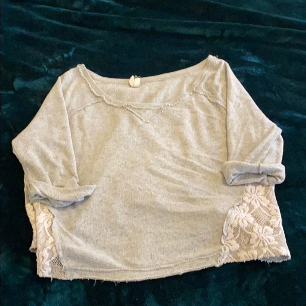 Free People Side Lace Sweater